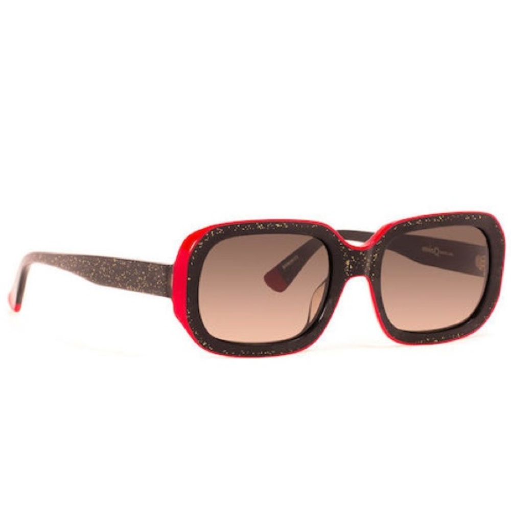 ETNIA BARCELONA Milos Black Sunglasses with Red Trim